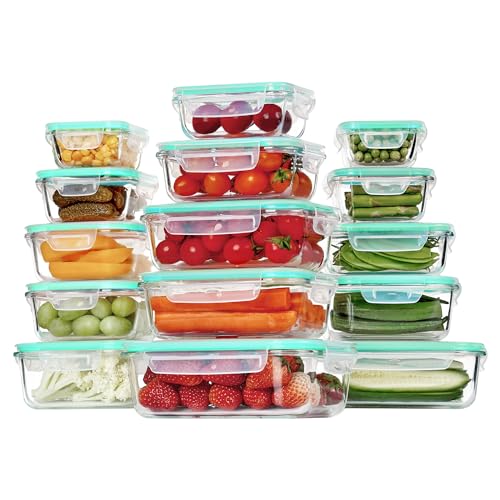 Vtopmart Clear Stackable Storage Bins with Cutout Handles (6-Pack)
